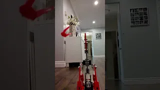 Lego Whipper Trebuchet slow motion