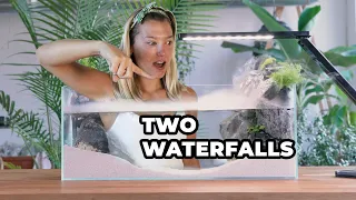 Making an aquarium with TWO WATERFALLS