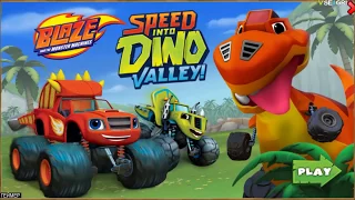 Игра Вспыш Скорость в Долине Динозавров speed into dino valley онлайн blaze and the monster machines