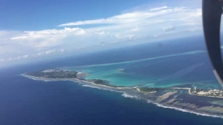 Maldives Gan island take off