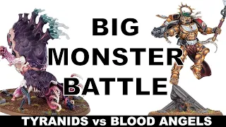 CRUSHER STAMPEDE vs STORMRAVEN ASSAULT! - Warhammer 40k Battle Report: Tyranids vs. Blood Angels