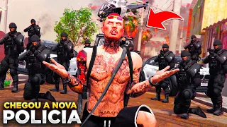 GTA V: VIDA DO CRIME | VÃO DEMOLIR MINHA FAVELA!! A NOVA POLICIA CHEGOU TRAZENDO PROBLEMAS!😡 |#72