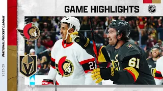 Senators @ Golden Knights 11/23 | NHL Highlights 2022