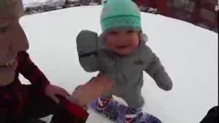 Sloan's First Time on the Slopes!