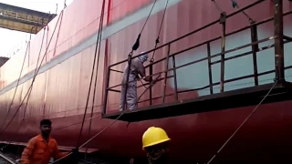 How to paint a new ship 3rd Coat Final Spray Painting