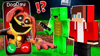 Why Creepy DogDay CALLING at NIGHT to JJ and MIKEY ? - in Minecraft Maizen