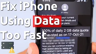 iPhone and iPad Using TOO MUCH CELLULAR DATA So Fast? 🔥 Let's Fix It