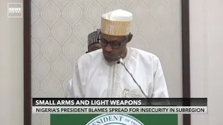 President Buhari Blames Spread Of Small Arms & Light Weapons For Insecurity In West Africa