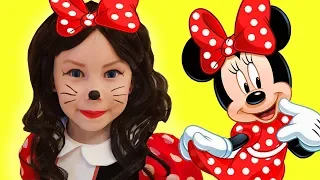 Alice dress up in Princess Dresses and going to a birthday | Funny videos by kids smile tv