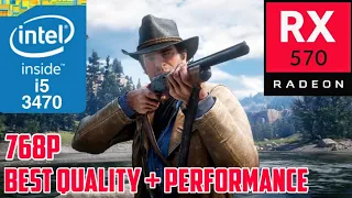 Red Dead Redemption 2 [PC] - I5 3470 + RX570 4GB | Best QUALITY + PERFORMANCE Settings