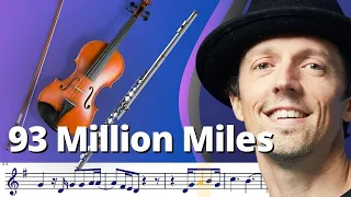 93 Million Miles (Jason Mraz) Violin / Flute (Play Along) [Sheet Music]