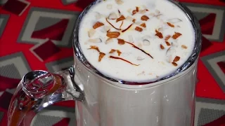 badam milk recipe | almond milk recipe | badam doodh recipe