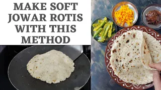 Jowar Roti Recipe | how to make soft jowar roti