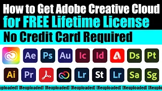 How to Get Adobe Creative Cloud All Apps for FREE Lifetime License | No Credit Card Required