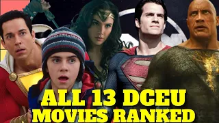 All 13 DCEU Movies RANKED (w/ Shazam! Fury of The Gods) | DCEU Tier List