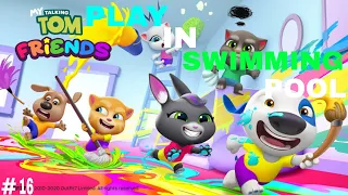 Play My Talking Tom Friends play in Swimming Pool #16