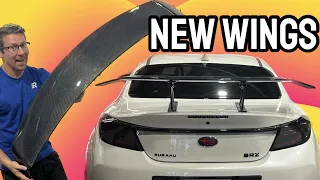 New Wings for the 2022+ Subaru  BRZ & Toyota GR86 | Noble Sard, Voltex, & Swan Neck Wings
