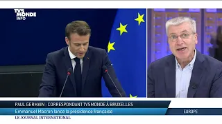 Emmanuel Macron devant le Parlement européen