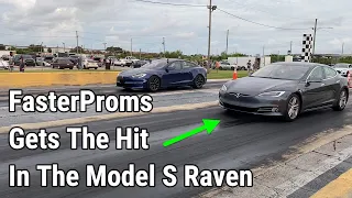 Tesla Plaid vs Model S Raven & P100D Drag Races