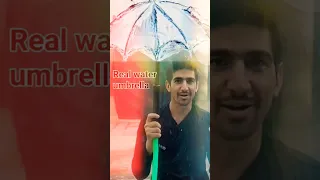 Can an Umbrella Made of Water Stop the Rain?#trending #viral