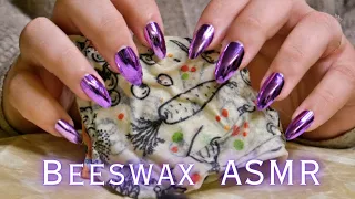 ASMR ON BEESWAX WRAP 🐝 Tapping, Scratching & Crinkles 🐝 No Talking