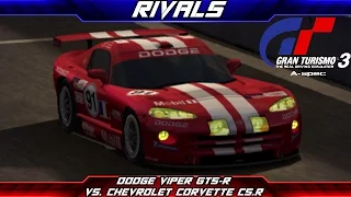 Rivals - Episode 13 - Dodge Viper GTS-R vs. Chevrolet Corvette C5.R (Gran Turismo 3)