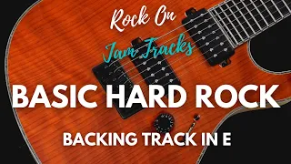 E Minor Hard Rock | Basic Rock | 120 bpm | Guitar Backing Track