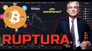 🤕 Bitcoin ➤ "Ruptura de Bandera + Powell hoy" + CriptoNoticias + Altcoins !!