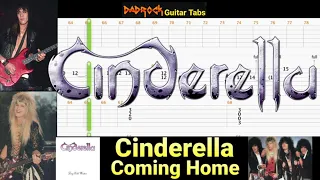 Coming Home - Cinderella - Acoustic + Lead Guitar TABS Lesson