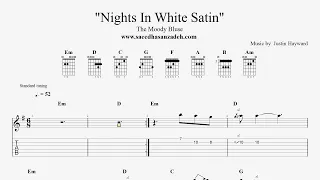 Backing Track "Nights In White Satin" (The Moody Blues), Tabs, Chords