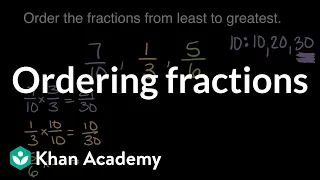 Ordering fractions | Math | 4th grade | Khan Academy