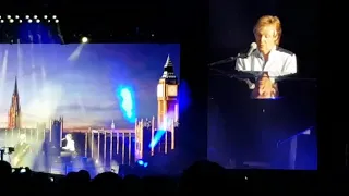 Paul McCartney live in London freshen up tour 02 December 16th 2018. Live and let die