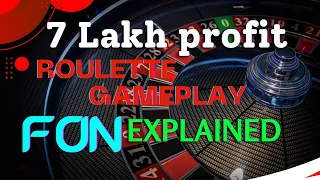 7 LAKH PROFIT | ROULETTE GAMEPLAY WITH FON | LOGIC EXPLAINED | @indianrouletteguru