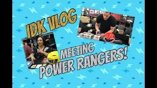 MEETING THE POWER RANGERS CAST - IDK VLOG
