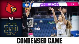 Louisville vs. Notre Dame Condensed Game | 2023 Ally ACC Women’s Basketball Tournament