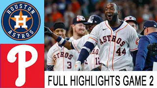 Houston Astros vs Philadelphia Phillies [FULL GAME 2] 10/29/2022 | MLB World Series 2022