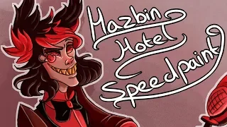 ~{The Radio Demon (is never fully dressed without a smile)~ Hazbin Hotel~ Speedpaint}~