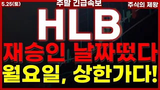 [HLB 에이치엘비] 재승인 날짜 떴다!! 월요일, 상한가다!/#hlb #에이치엘비 #hlb목표가 #리보세라닙 #에이치엘비주가전망 #에이치엘비목표가#에이치엘비#FDA#fda#진양곤