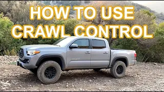 How to use CRAWL CONTROL in a Toyota Tacoma