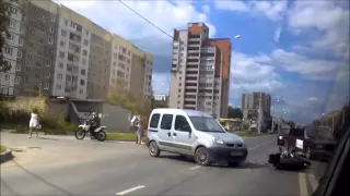 Мотоциклист попал в ДТП на улице Генерала Хлебникова в Иванове