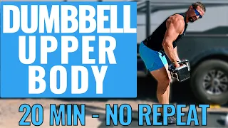 Dumbbell Upper Body No Repeat Workout - 20 Minutes