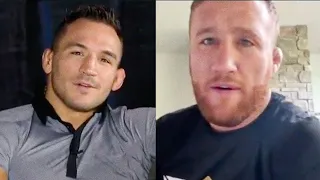 Justin Gaethje says “it’ll be fun to punch Micheal Chandler in the face” 😳😂 #Shorts #UFC268