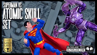 McFarlane Toys DC Multiverse Gold Label Edition Superman Vs Atomic Skull Set @TheReviewSpot