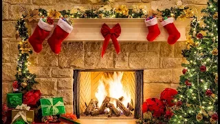 Classic Christmas Music with a Fireplace and Beautiful Background (Classics) (1 hour) (2022)