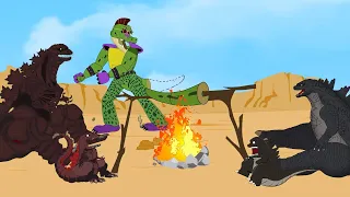 Godzilla - KONG vs Delicious Monty - Five Nights at Freddy's : Security Breach - Funny Animation