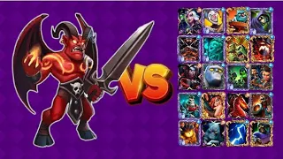 Demon vs All card's of castle crush||