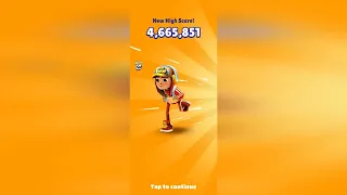 Subway Surfers 21k coins and 4,6 million points record EASY GAME