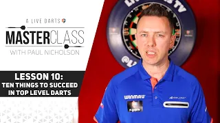 A Live Darts Masterclass | Lesson 10 - Ten top tips for darts success