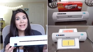 Scotch Thermal Laminator, 2 Roller System Review and Tutorial!