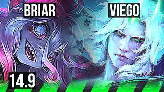 BRIAR vs VIEGO (JGL) | 7/1/4, Rank 8 Briar, Godlike | BR Challenger | 14.9